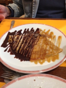 Crepe with Chocolate and Caramel