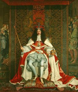 Charles II of England in Coronation Robes, John Michael Wright, 1661-1662, Public Domain