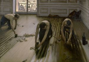 The Floor Scrapers, Gustave Caillebotte, 1875, Public Domain, Musee d'Orsay